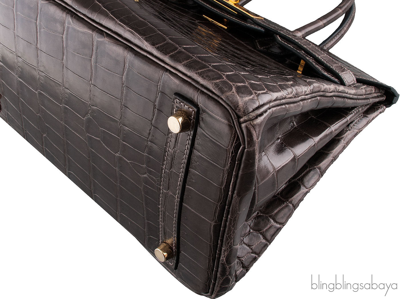 Birkin 30 Graphite Crocodile GHW