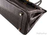 Birkin 30 Graphite Crocodile GHW
