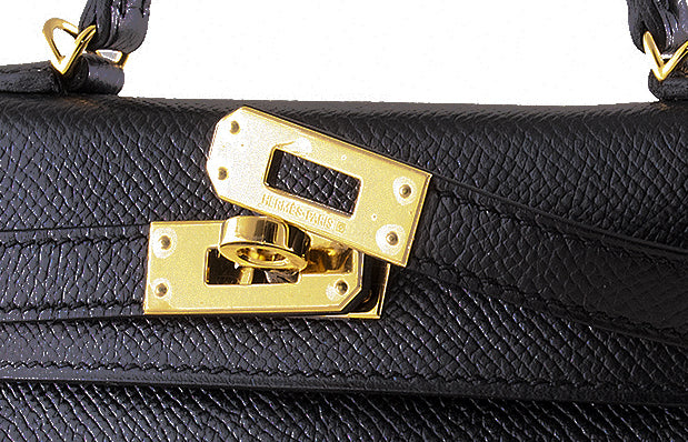 Kelly 20 Black Epsom Sellier GHW