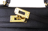 Kelly 20 Black Epsom Sellier GHW