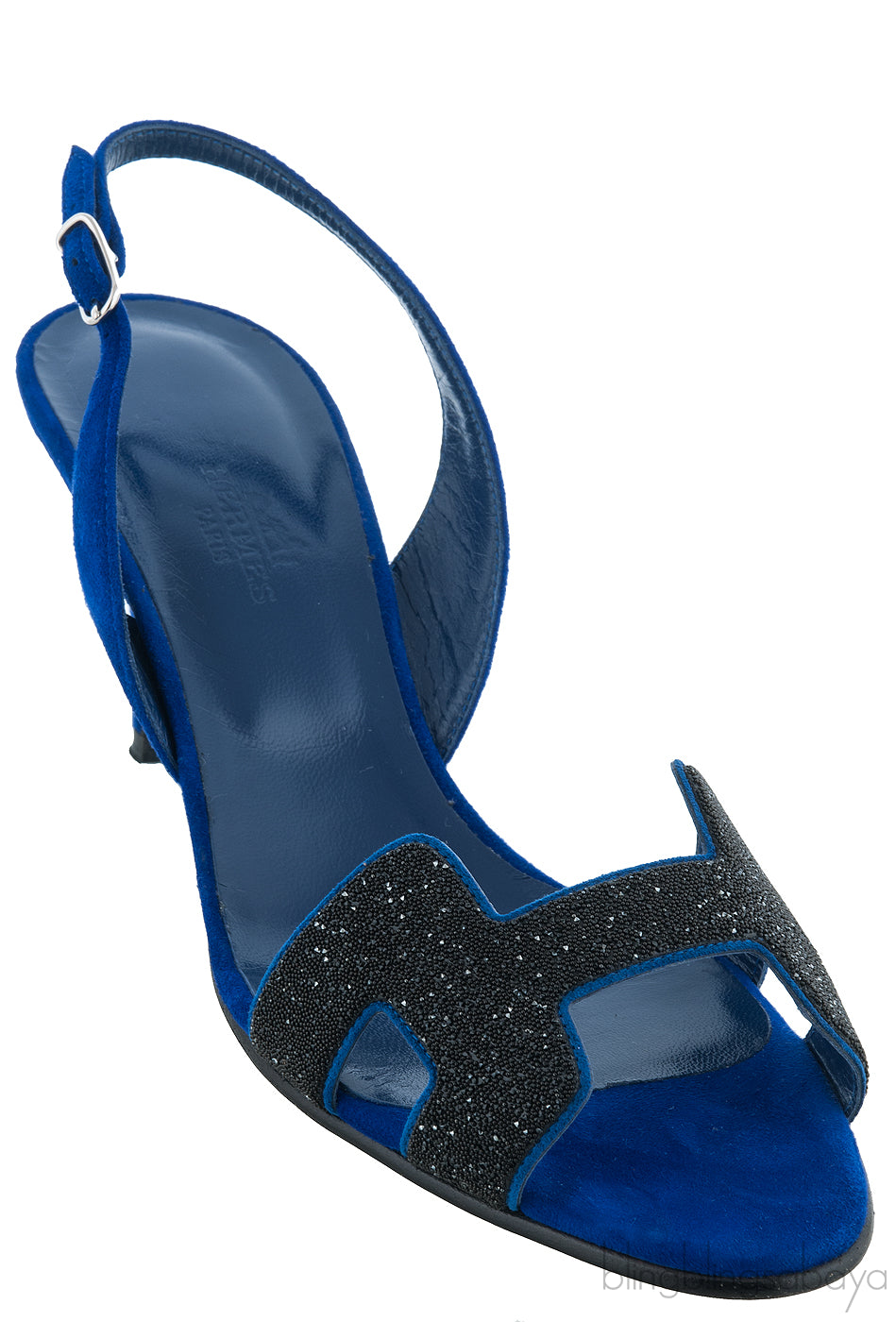 Night 70 Blue Slingback Sandals