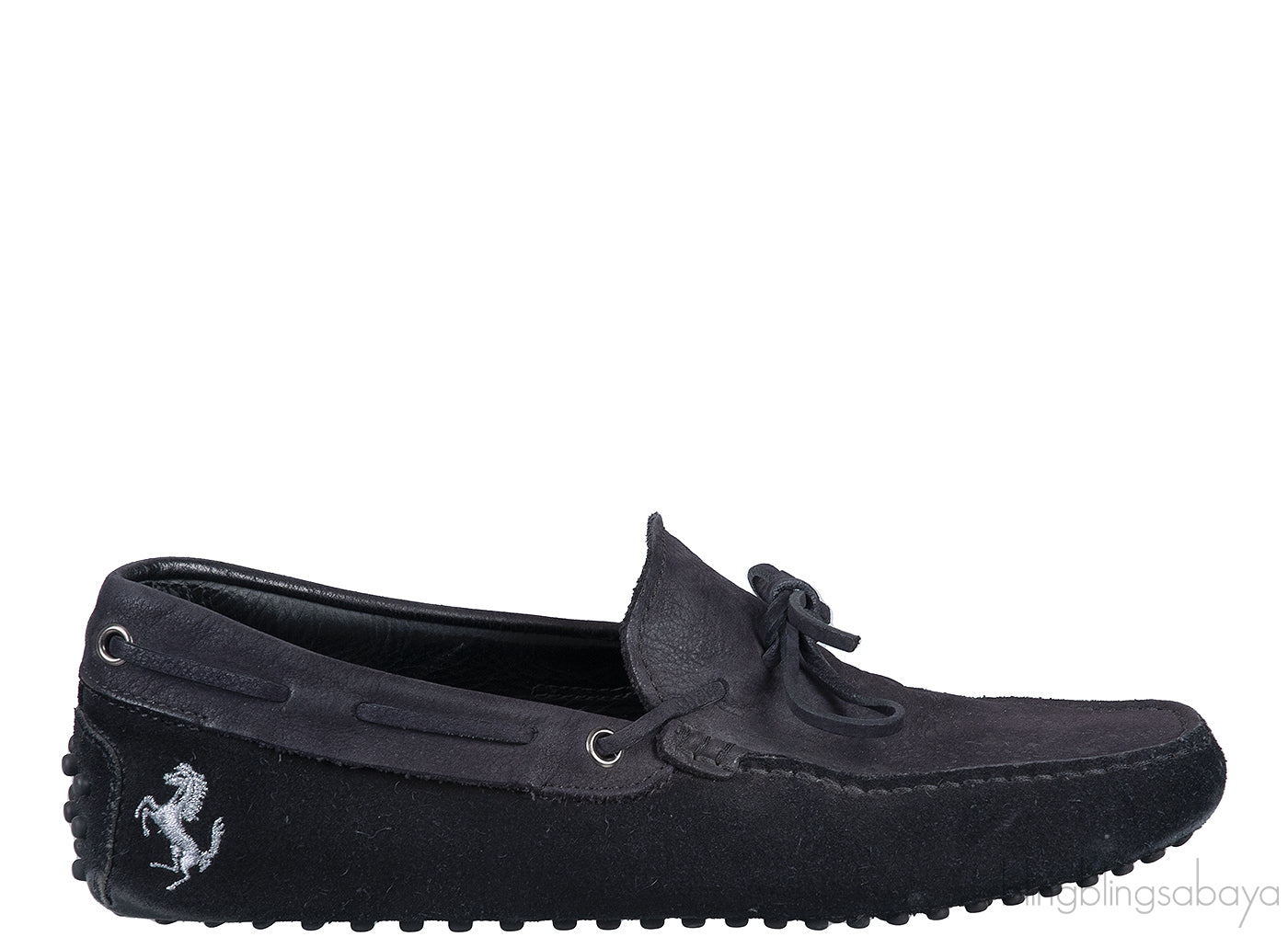 Ferrari Black Suede Men\'s Loafer