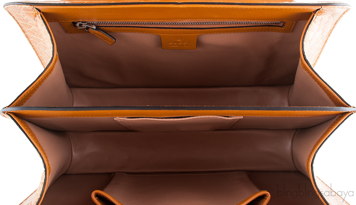 Thiara Brown Crocodile Hand Bag