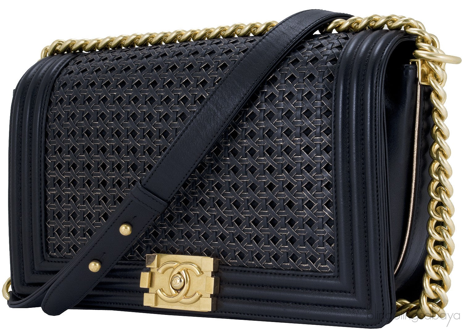 Braided Le Boy Flap Bag