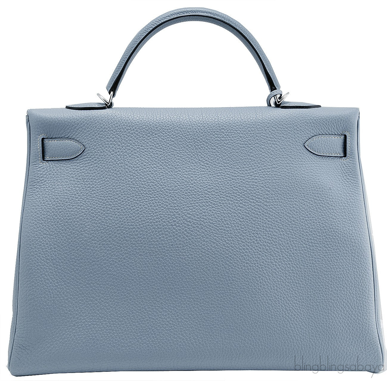 Kelly 40 Blue Lin Togo Retourne