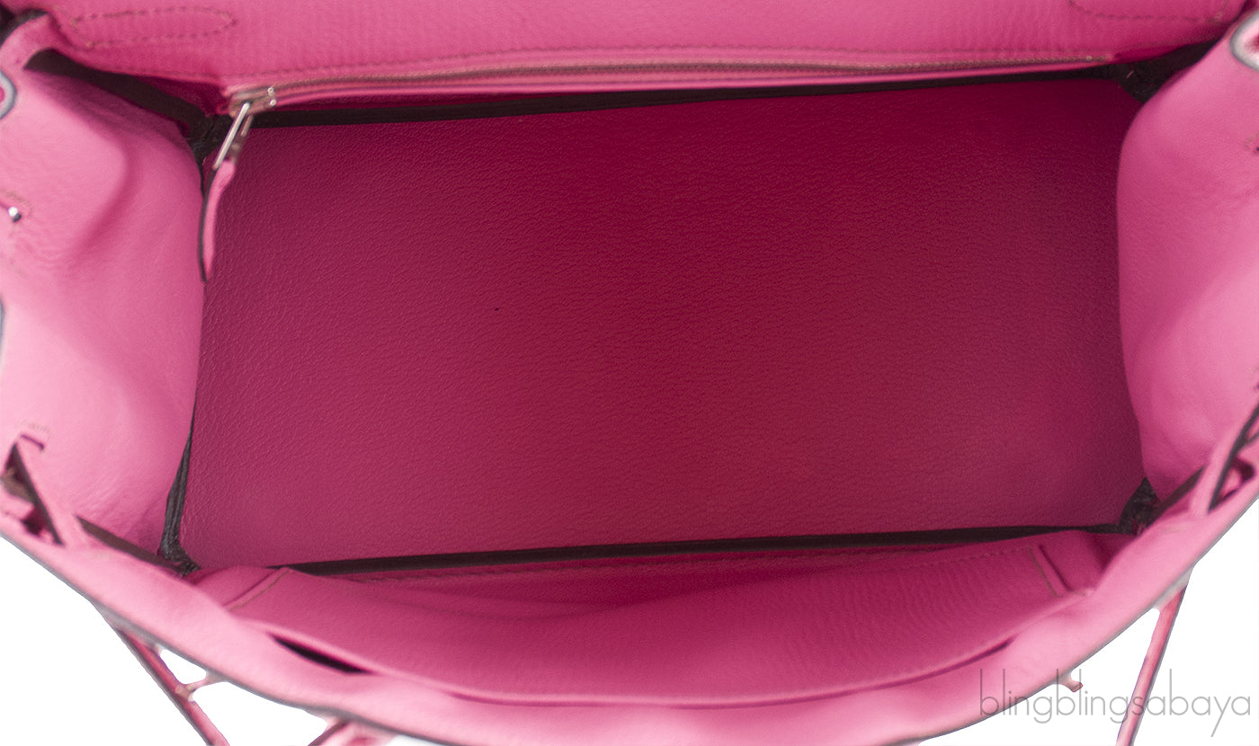 Birkin 30 Fuchsia Pink Ostrich PHW
