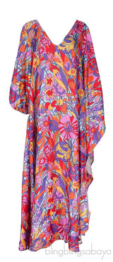 Opera Asymmetric Floral-print Maxi Dress