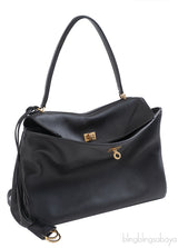 BALENCIAGA BLACK MEDIUM RODEO HANDBAG
