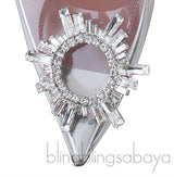 Clear Begum Crystal-embellished PVC Slingback