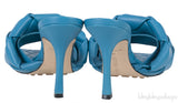 Blue Lido Intrecciato Mules