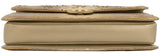 Gold Metallic Python Shoulder Bag