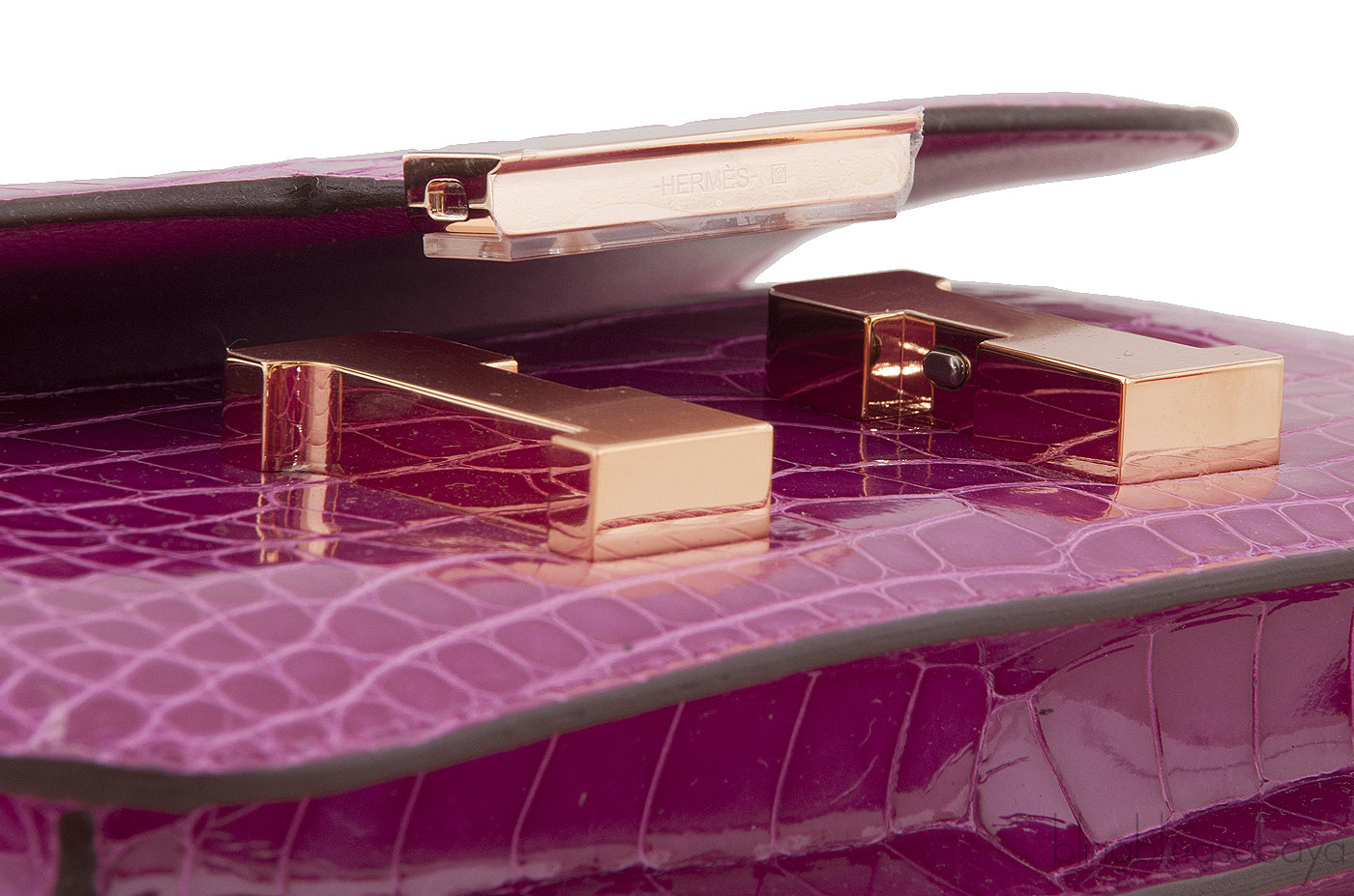 Constance Mini Rose Sheherazade Crocodile