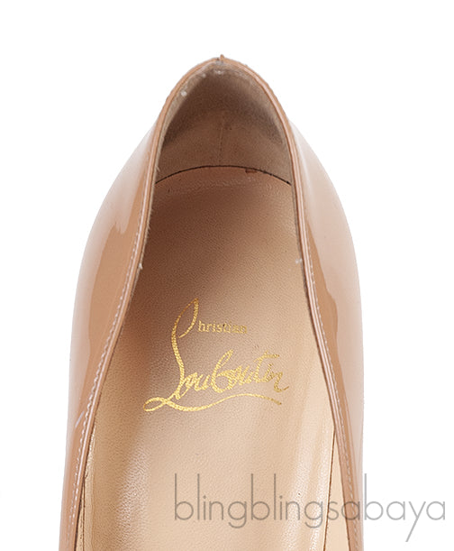 Nude Patent Leather Heels