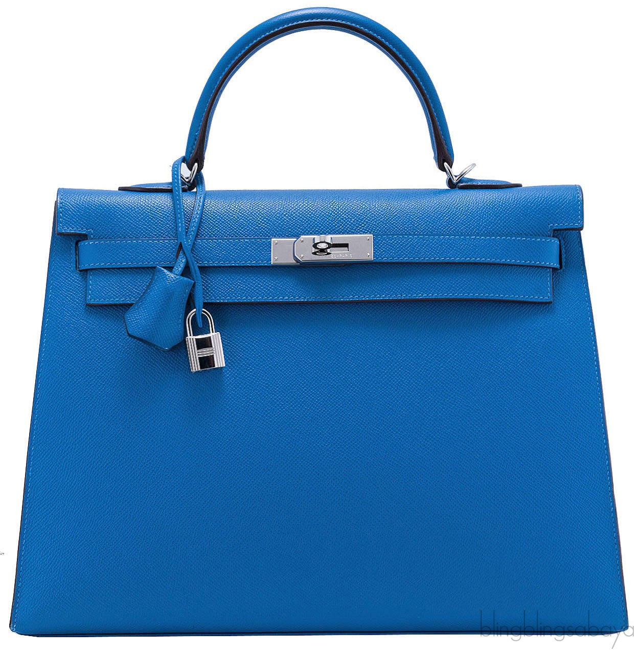 Kelly 35 Blue Mykonos Epsom Sellier