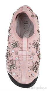 Pink Embellished Fusion Sneakers