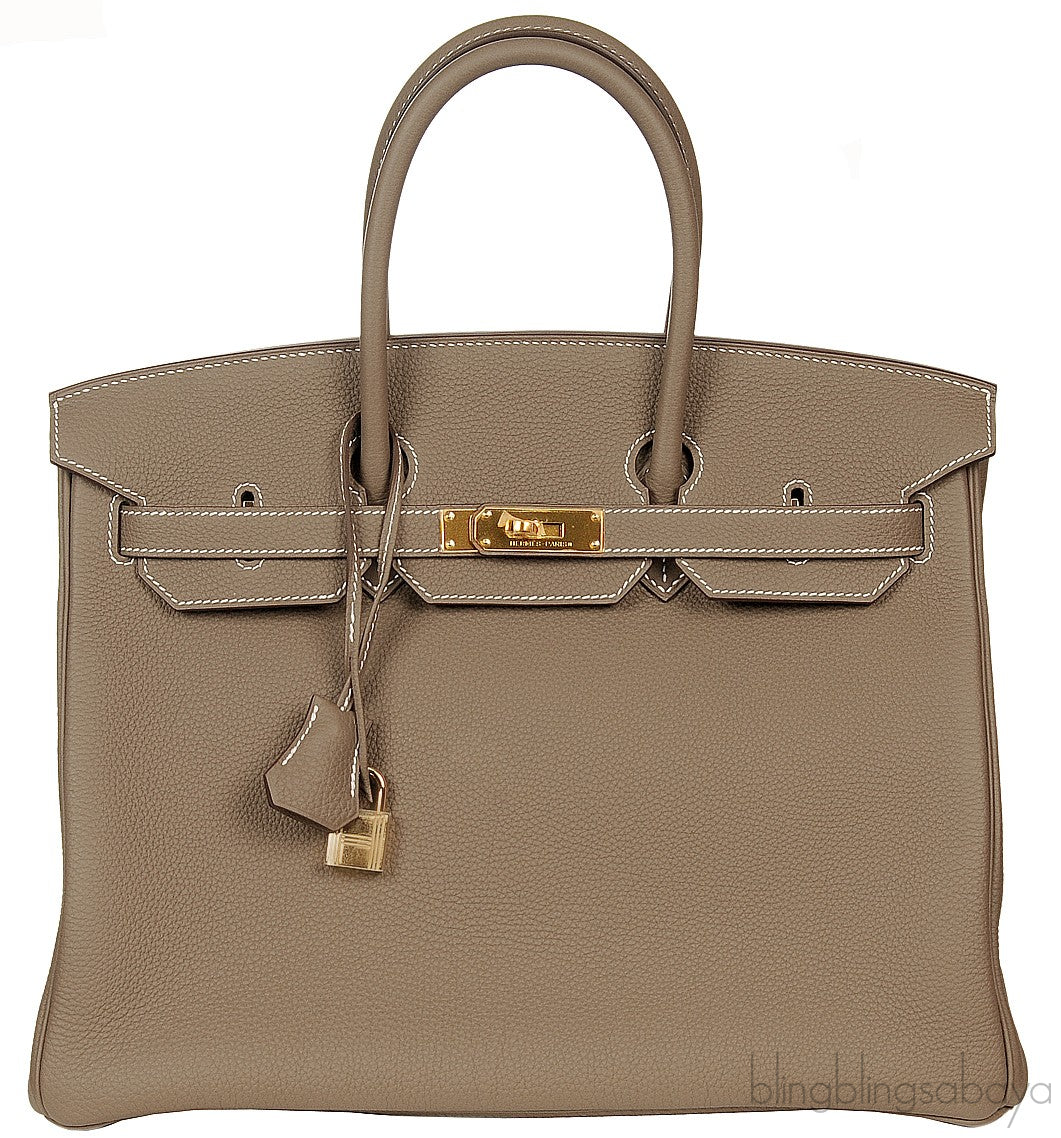 Birkin 35 Etoupe Togo GHW