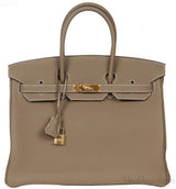 Birkin 35 Etoupe Togo GHW