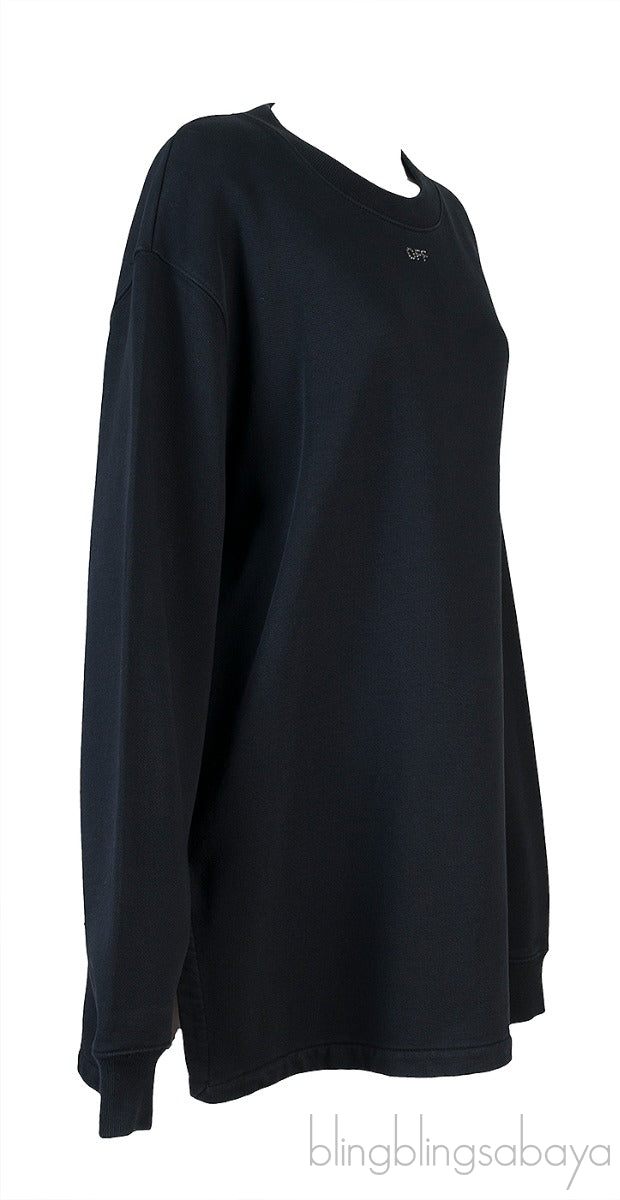 Black Off Long Sleeve Sweatshirt