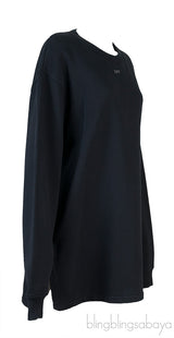 Black Off Long Sleeve Sweatshirt