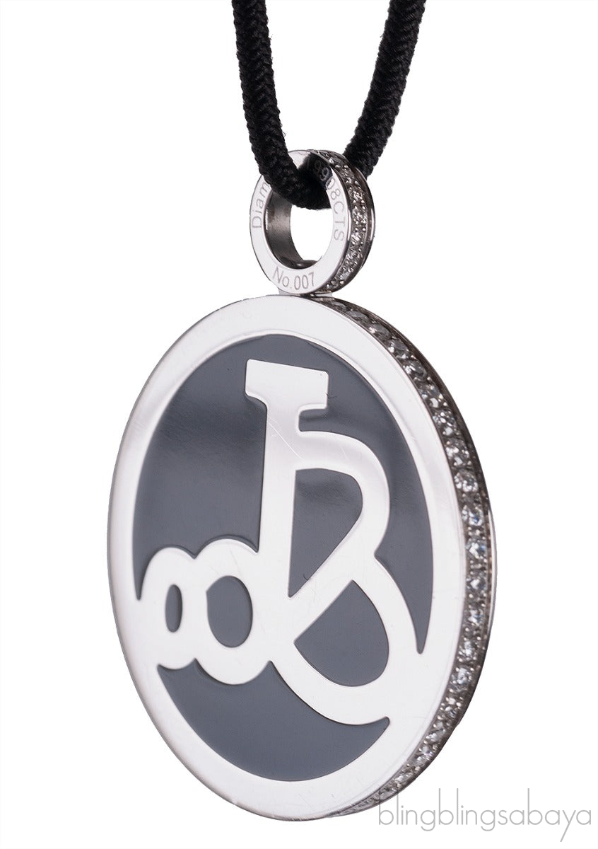 Diamond Signature Pendant Necklace