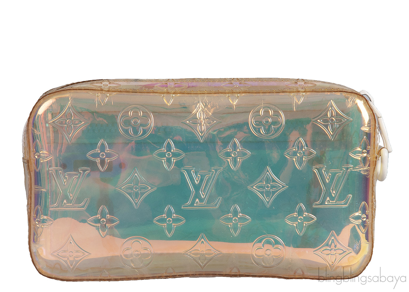 Virgil Prism Monogram Hologram Wristlet Bag