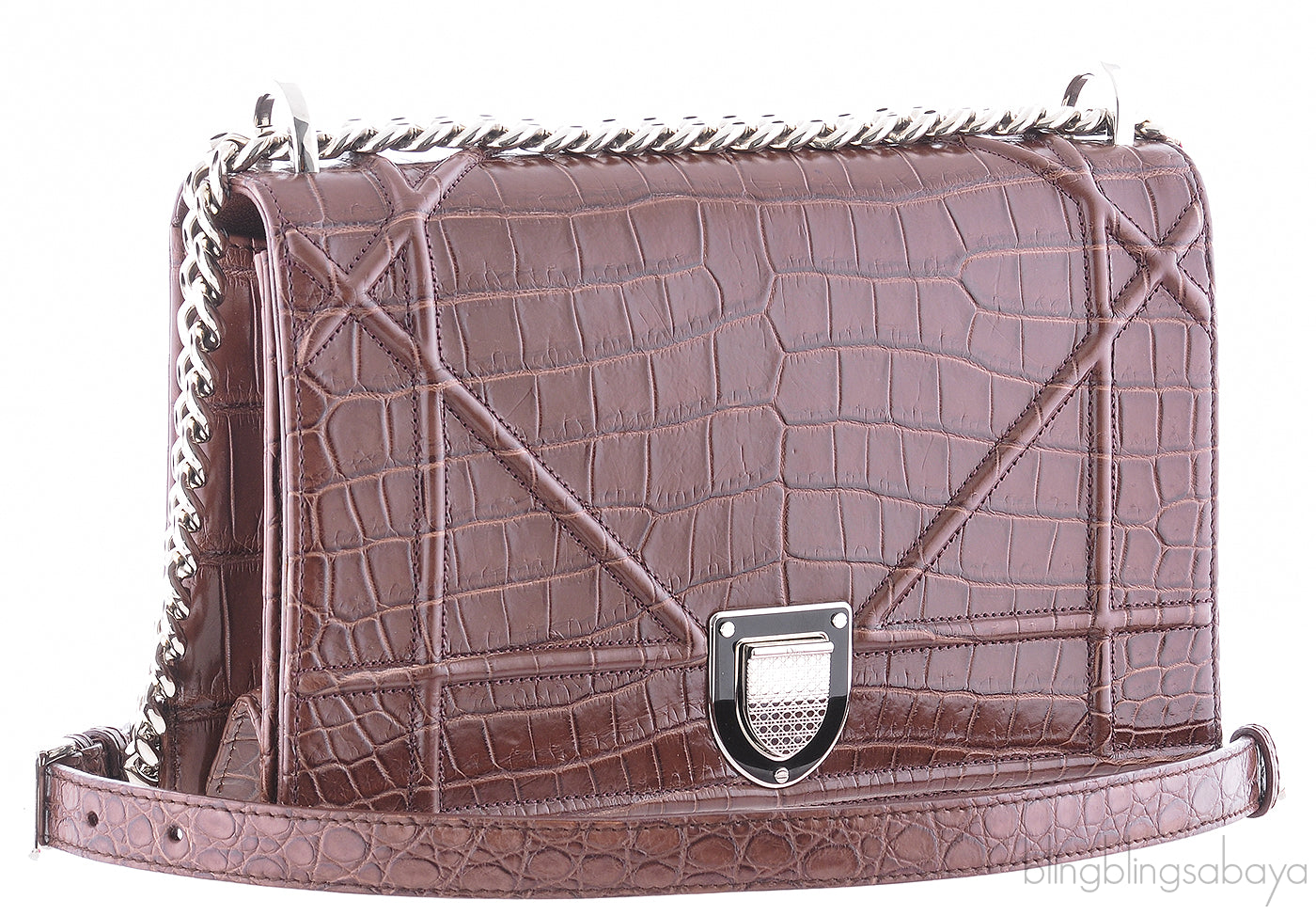 Diorama Crocodile Flap Bag