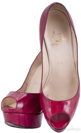 Lady Peep 150 Eel Red Pump