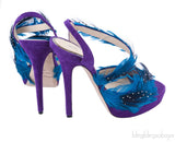 Marlene Feather and Suede Sandals