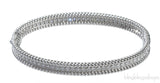 Perlee Diamond White Gold Bracelet One Row