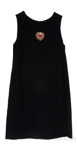 Black Sleeves Heart Kids Dress