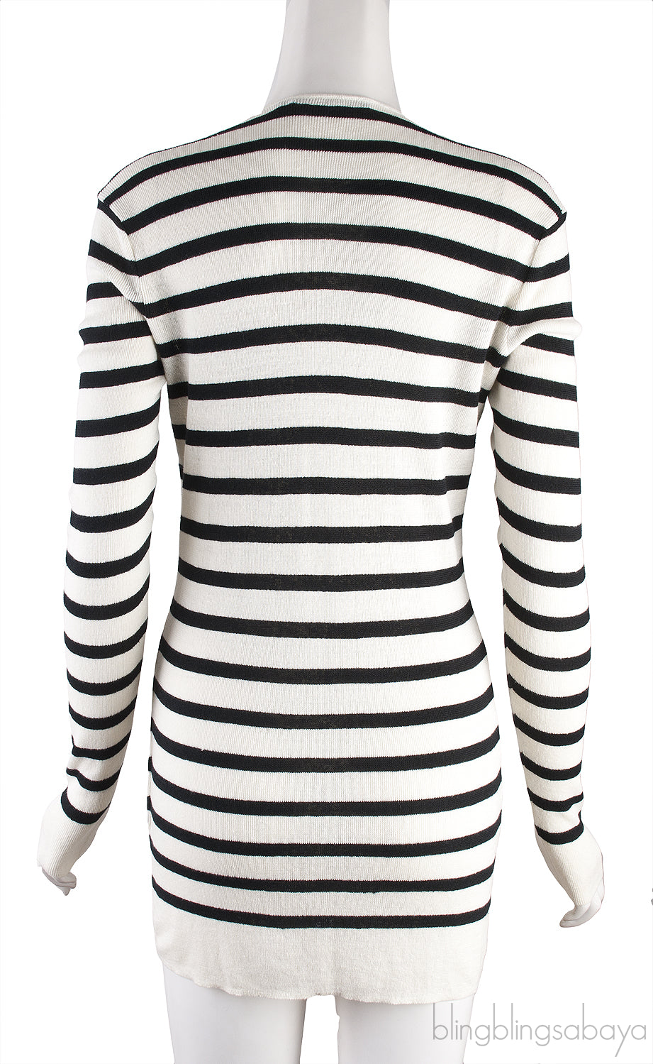 Stripe Ruffled Cardigan