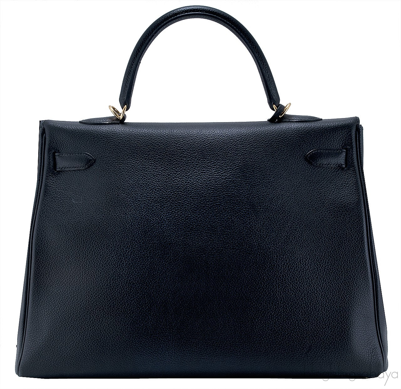 Kelly 35 Black Togo Retourne GHW
