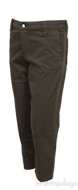 Moss Green Paz Slim Taper Pants
