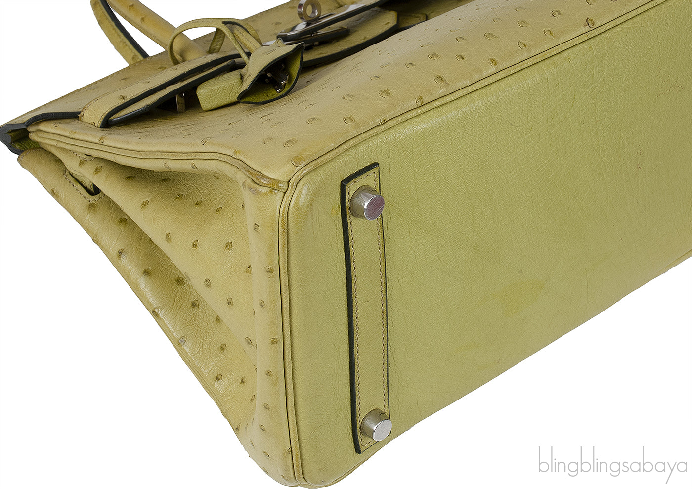 Birkin 30 Vert Anis Ostrich PHW