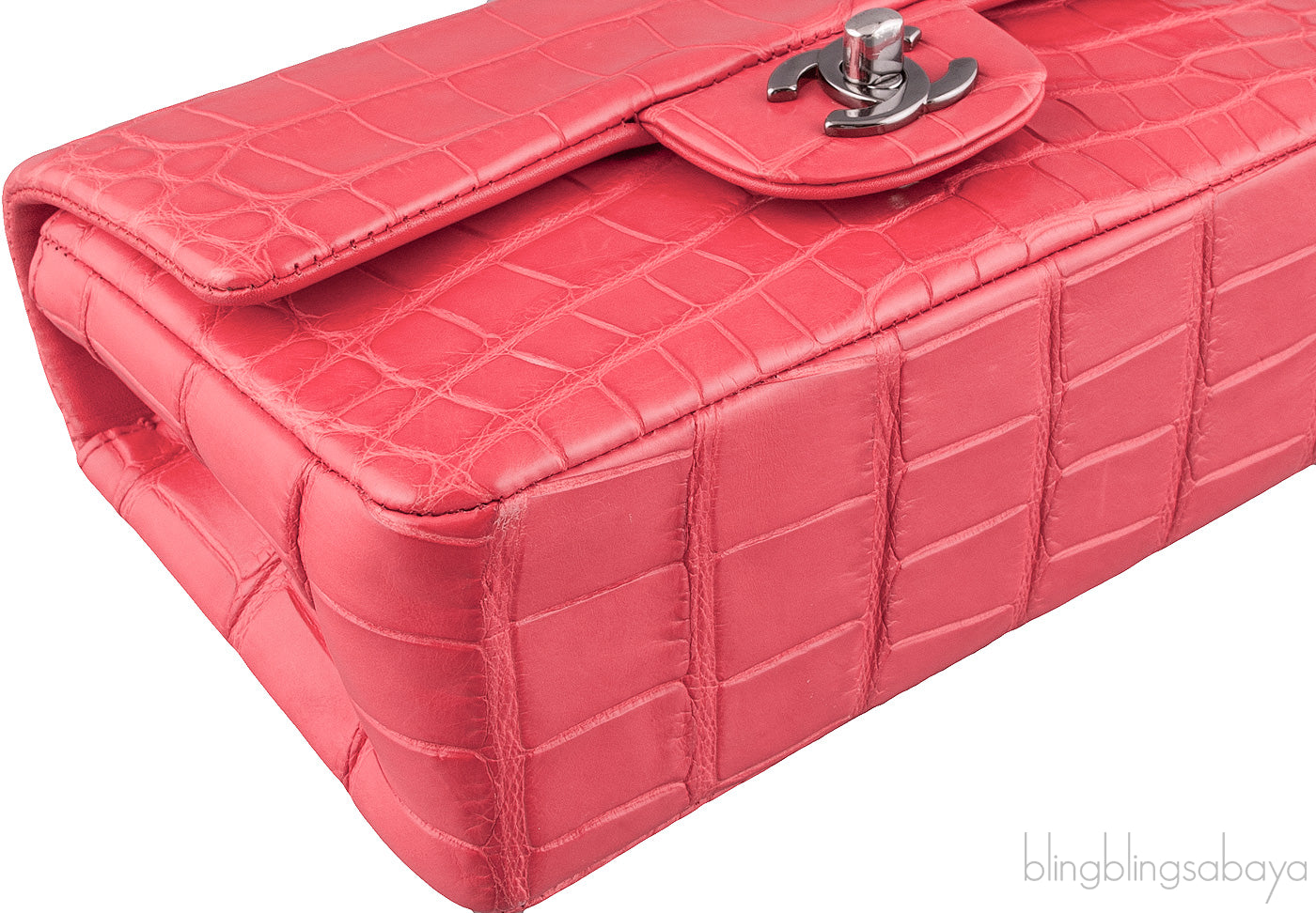 Bougainvillea Croc Mini Bag