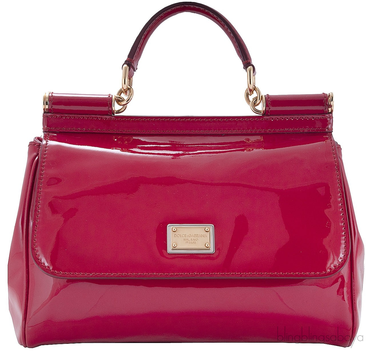 Red Patent Miss Sicily Shoulder Bag