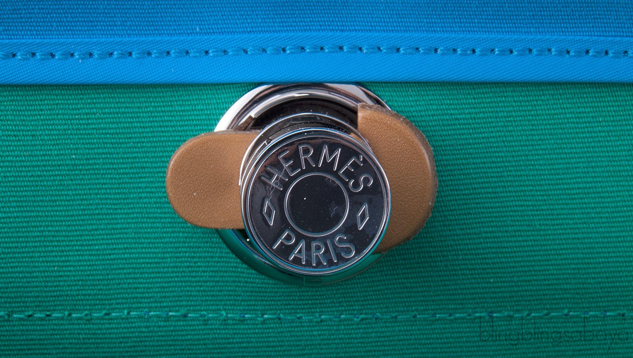 Herbag Zip MM Blue Azteque with Mint