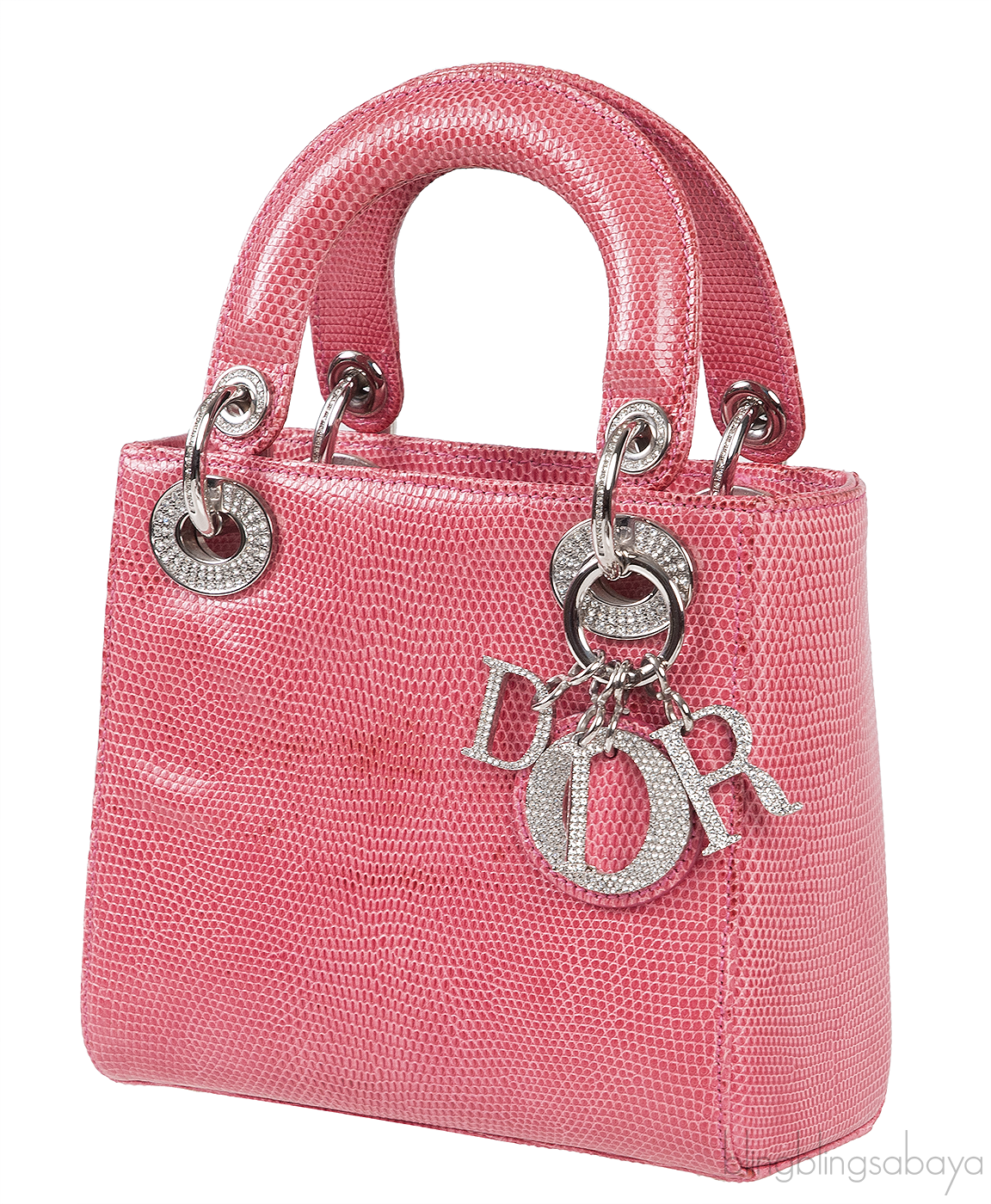 Pink Mini Lizard Lady Dior Shoulder bag
