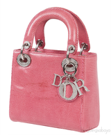 Pink Mini Lizard Lady Dior Shoulder bag
