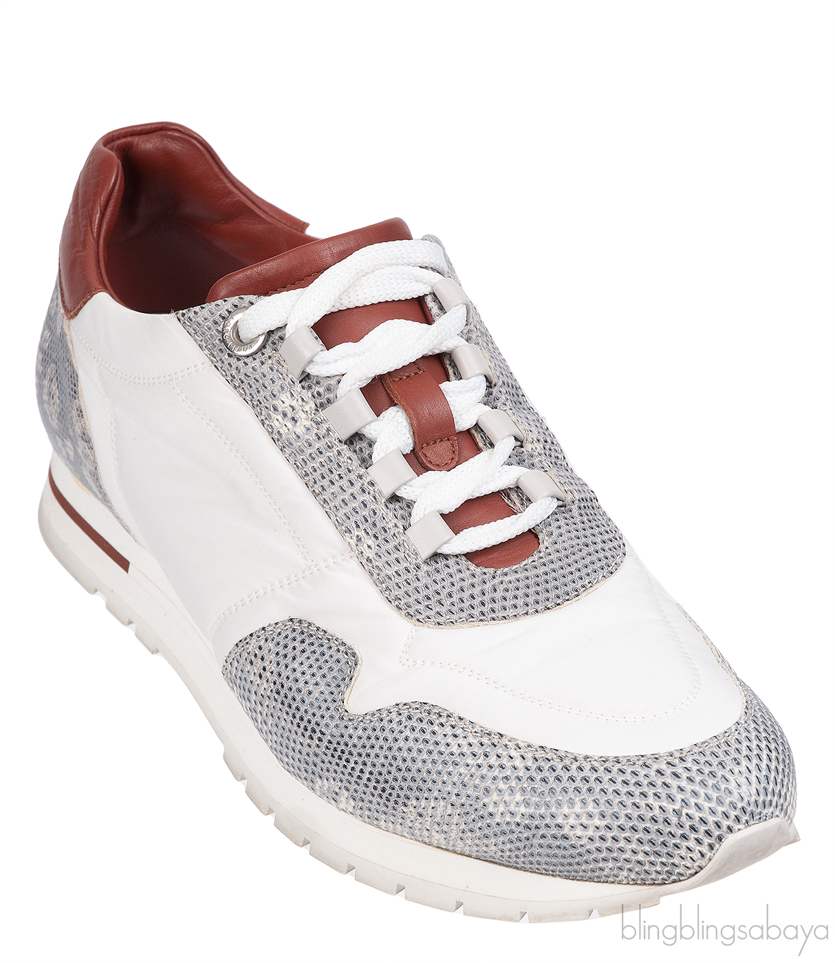 Loro Piana My Wind Microfibre & Lizard Sneakers