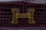 Constance Elan Crocodile Bordeaux