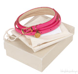 Stella McCartney Fuchsia Patent Faux Leather Belt