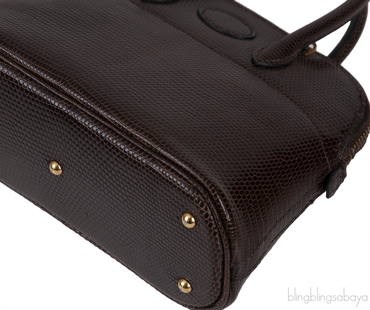 Hermes Bolide Micro 16 Brown Lizard GHW