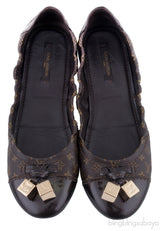 Brown Monogram Ballet Flat