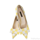 Louis Vuitton Bi-color Sequin Magic Square Satin Pump
