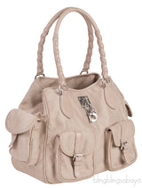 Christian Dior Oblique Canvas & Leather Multi-Pocket Bag