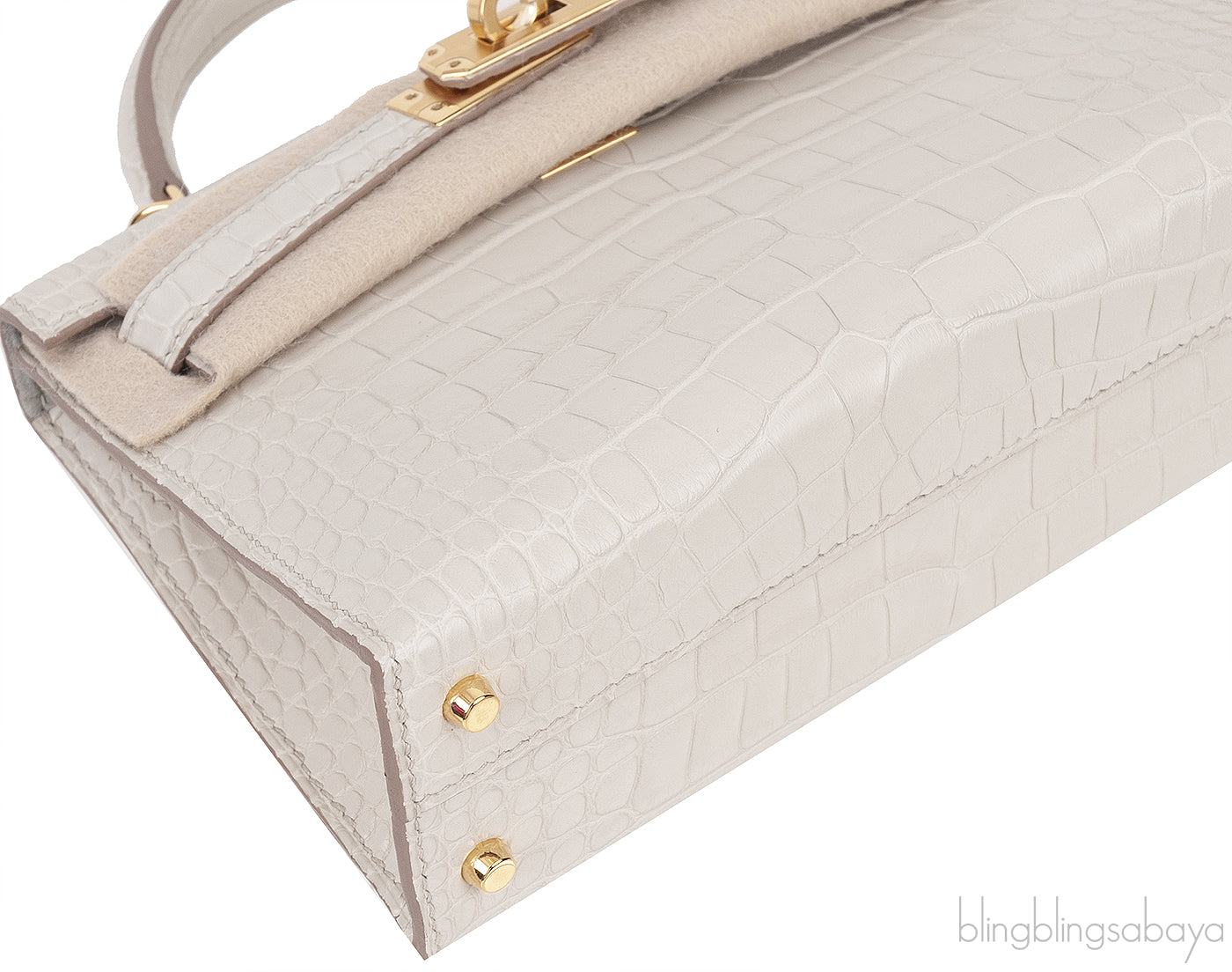 Kelly 20 Alligator Matte Beton GHW