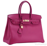 Birkin 35 Rubis Togo GHW