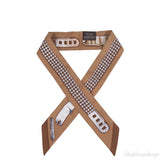 Hermes Strap Print Twilly