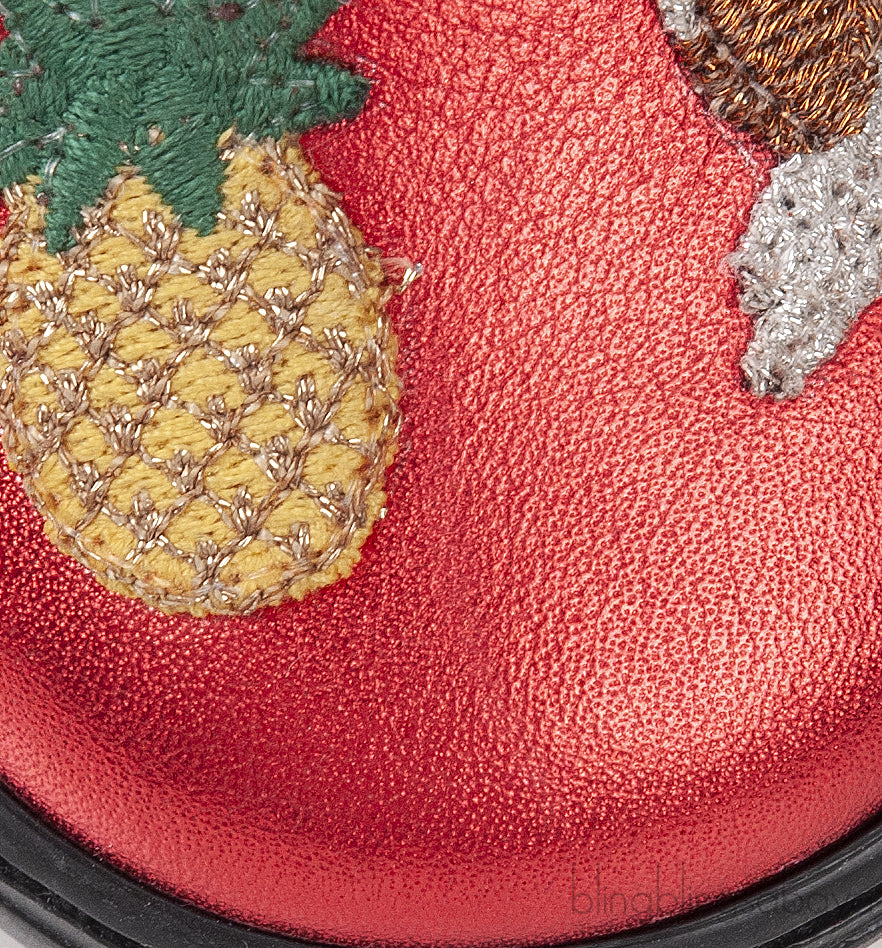 Red Rabbit Pineapple Kids Shoes